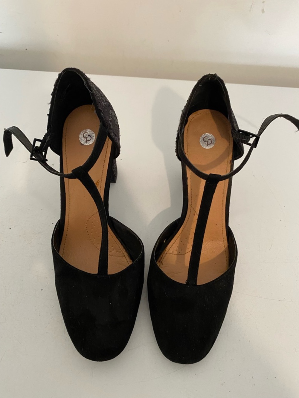‼️2 for $15‼️ Black T-Strap Women's Heeled Sandals